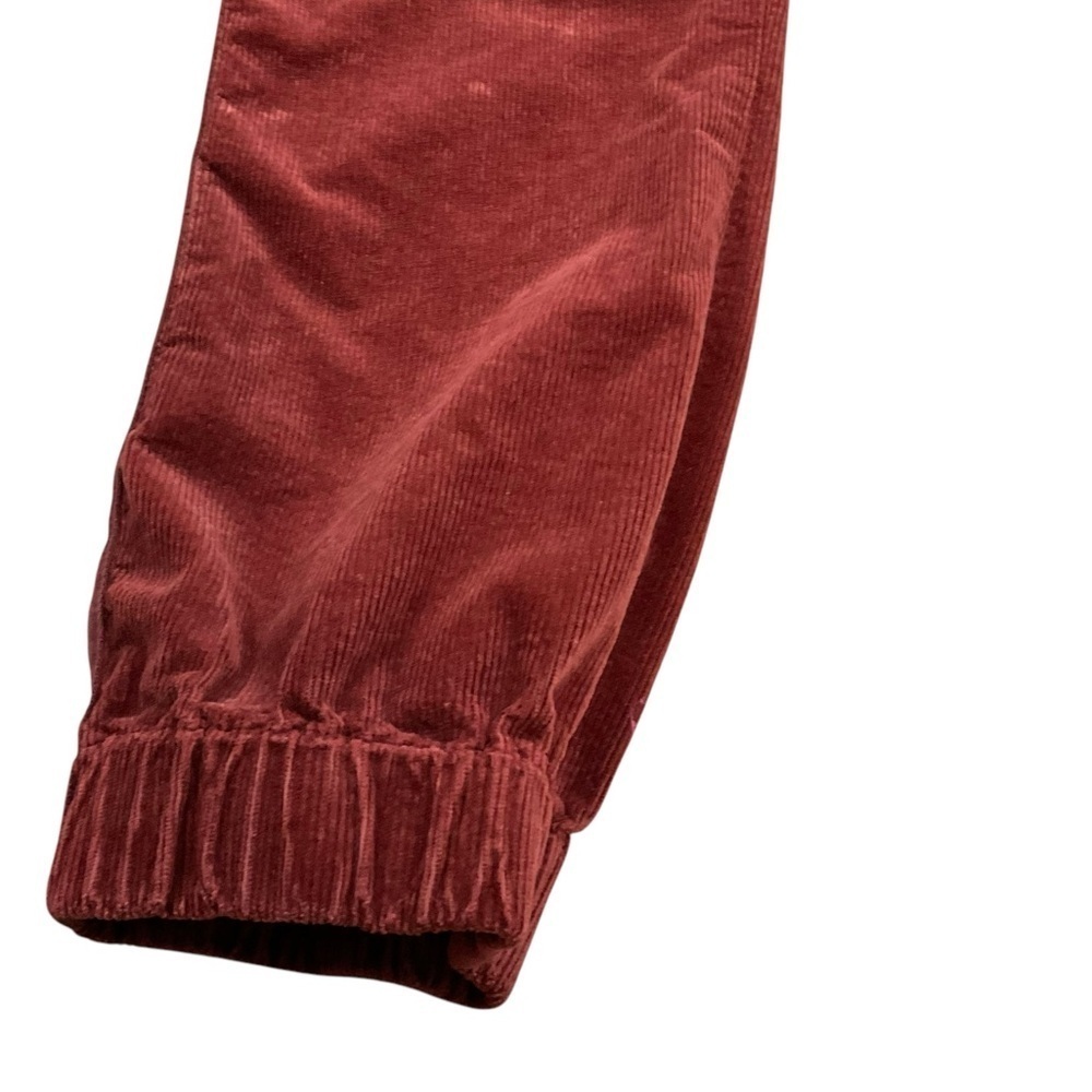 Anthropologie The Richie Slim Joggers Corduroy Edition in Dark Brick size 10 - Picture 9 of 14